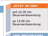 Screenshot: dsf.de