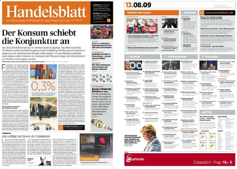 Kommt im November im neuen Design: Handelsblatt Kommt im November im neuen Design: Handelsblatt