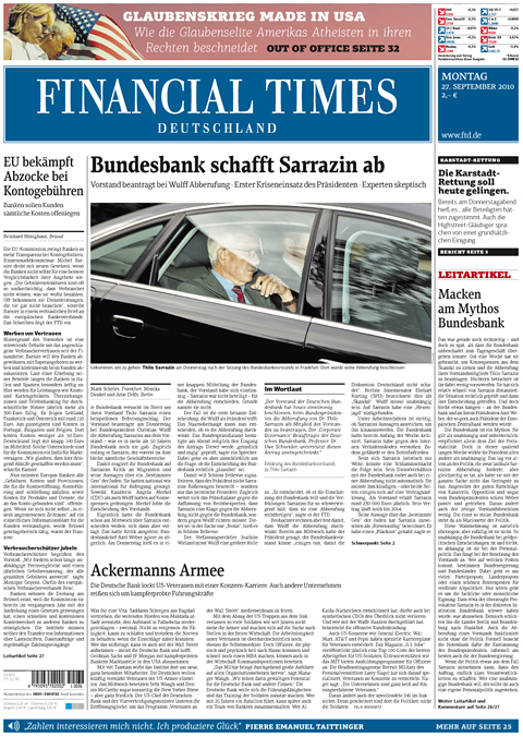 Die neue Financial Times Deutschland Die neue Financial Times Deutschland