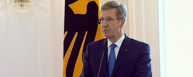 Christian Wulff bei der Rücktrittserklärung