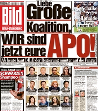 Bild-Titelseite: Wir sind jetzt eure APO! Bild-Titelseite: Wir sind jetzt eure APO!