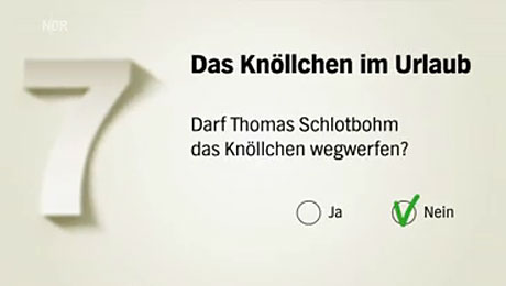 Thomas Schlotbohm hätte sein Knöllchen nicht wegwerfen dürfen: Ausschnitt aus 'Recht so!' im NDR