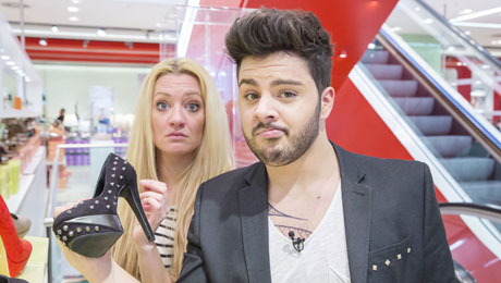 'Promi Shopping Queen' mit Juliette Schoppmann und Pino Severino 'Promi Shopping Queen' mit Juliette Schoppmann und Pino Severino
