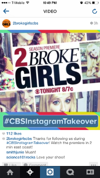 CBS Instagram Takeover