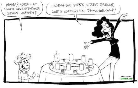 Dschungelcamp-Karikatur