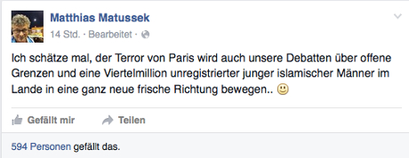 Matthias Matussek auf Facebook