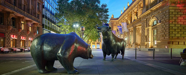 Frankfurter Börse – Bulle und Bär