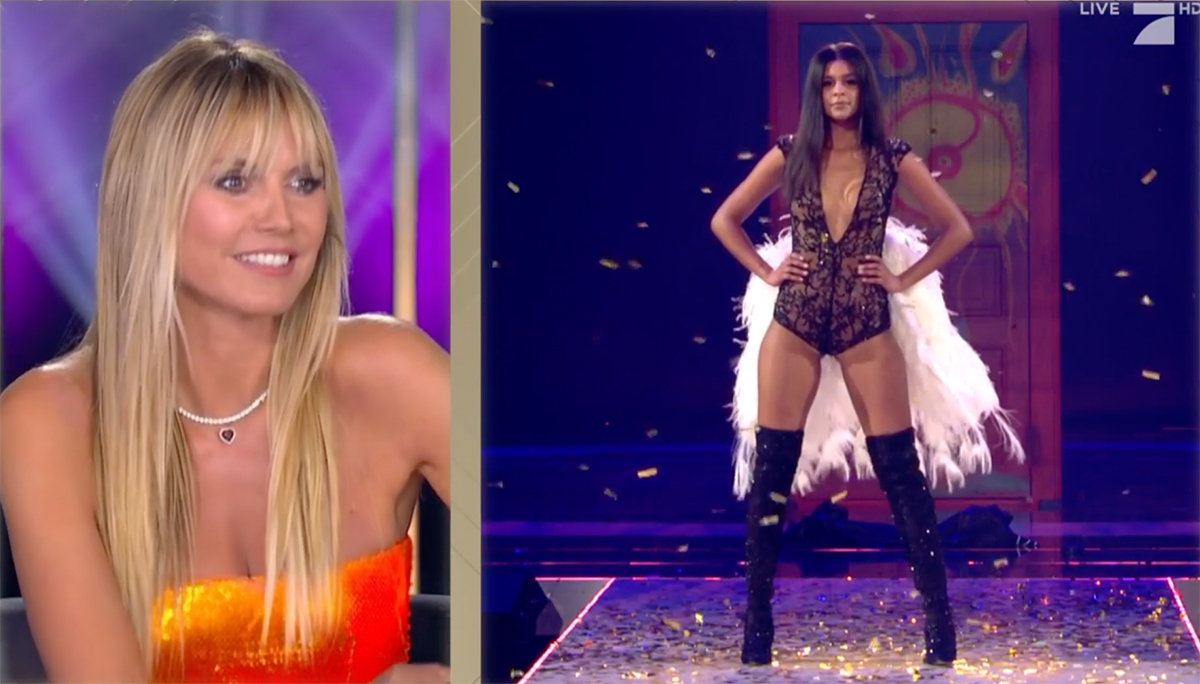 Heidi Klum, Lijana Kaggwa, GNTM Finale 2020 - Großbild im Popup-Fenster Heidi Klum, Lijana Kaggwa, GNTM Finale 2020