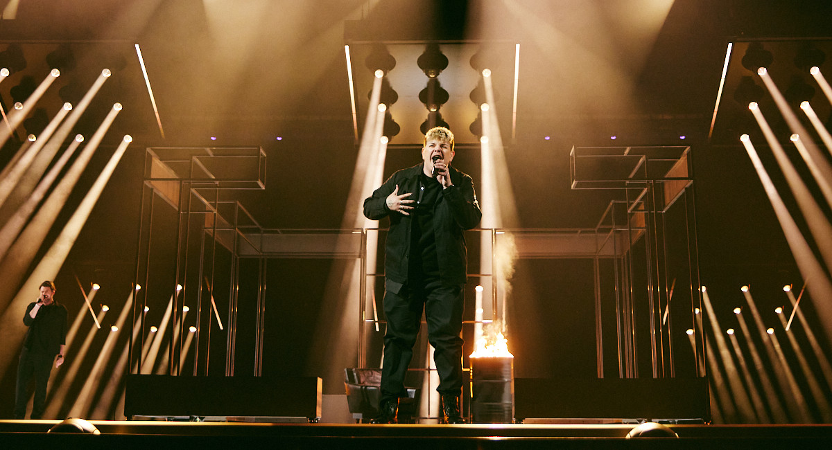 Isaak beim ESC 2024 - Großbild im Popup-Fenster Isaak beim ESC 2024