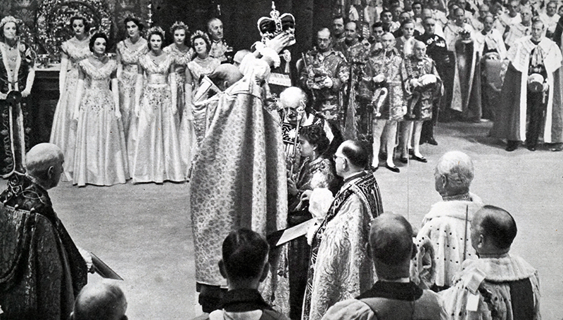 Krönung Elisabeth II - Großbild im Popup-Fenster Krönung Elisabeth II