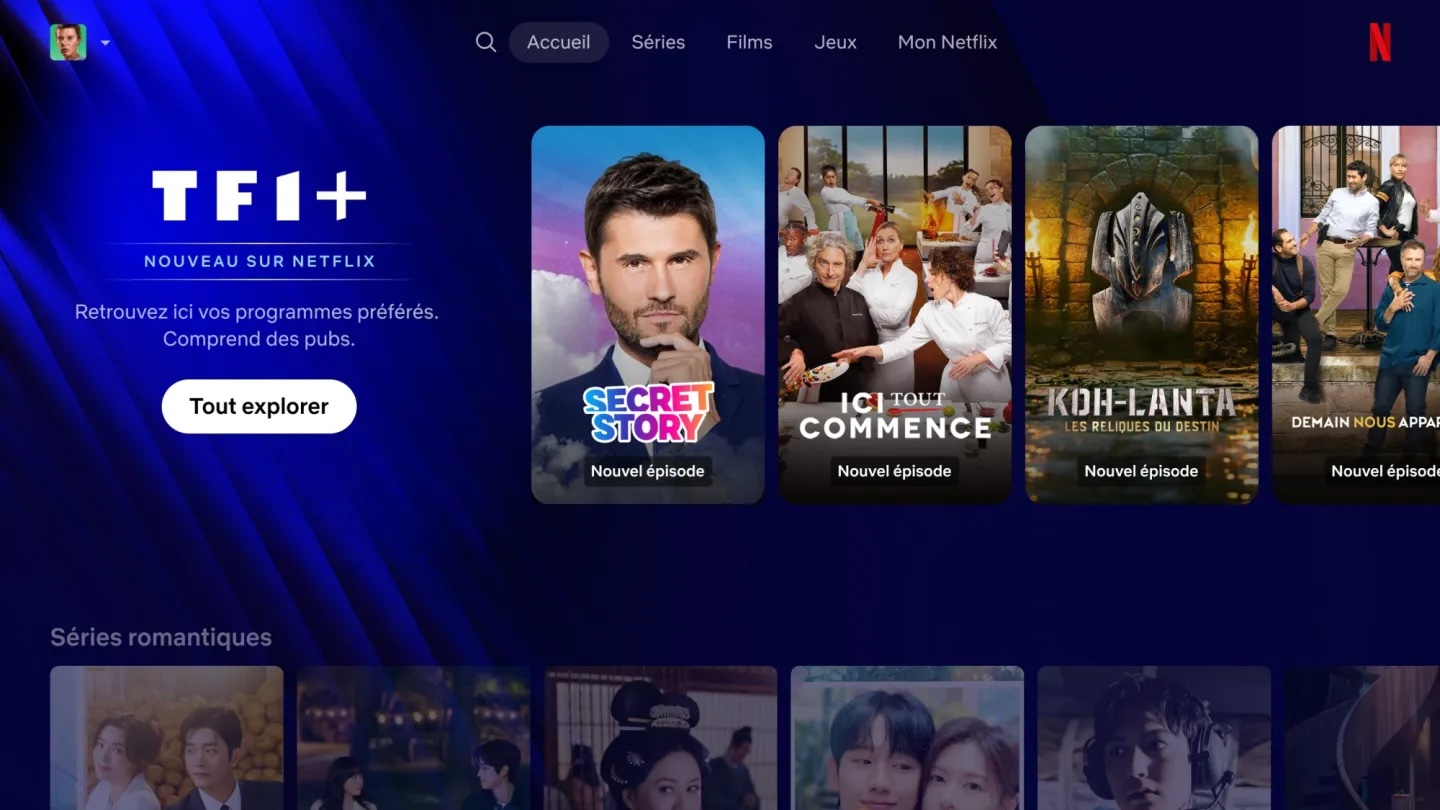 TF1 auf Netflix - Großbild im Popup-Fenster TF1 auf Netflix