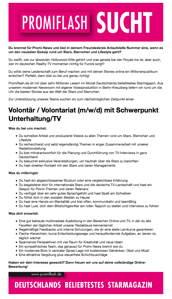Volontariat in der Newsredaktion