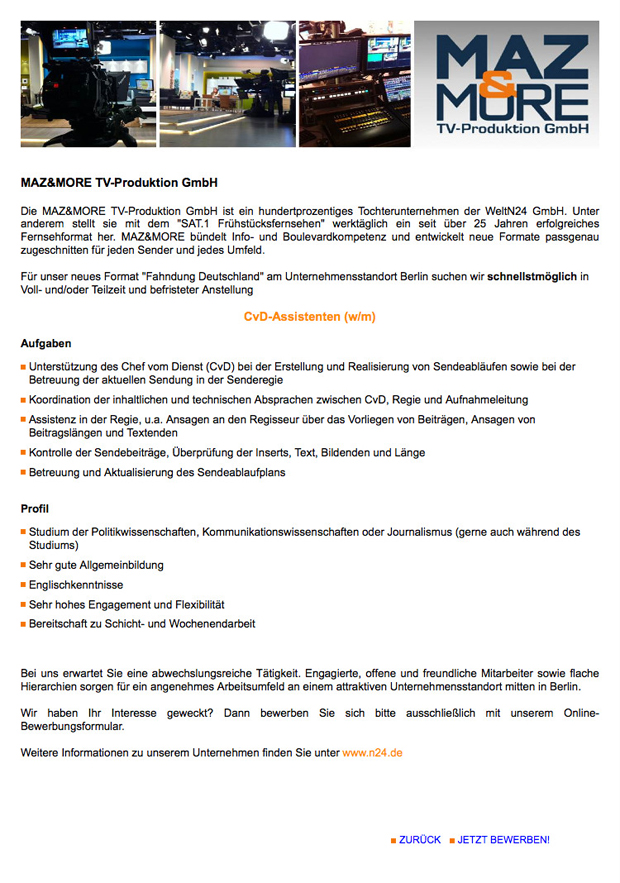 CvD-Assistenten (w/m)