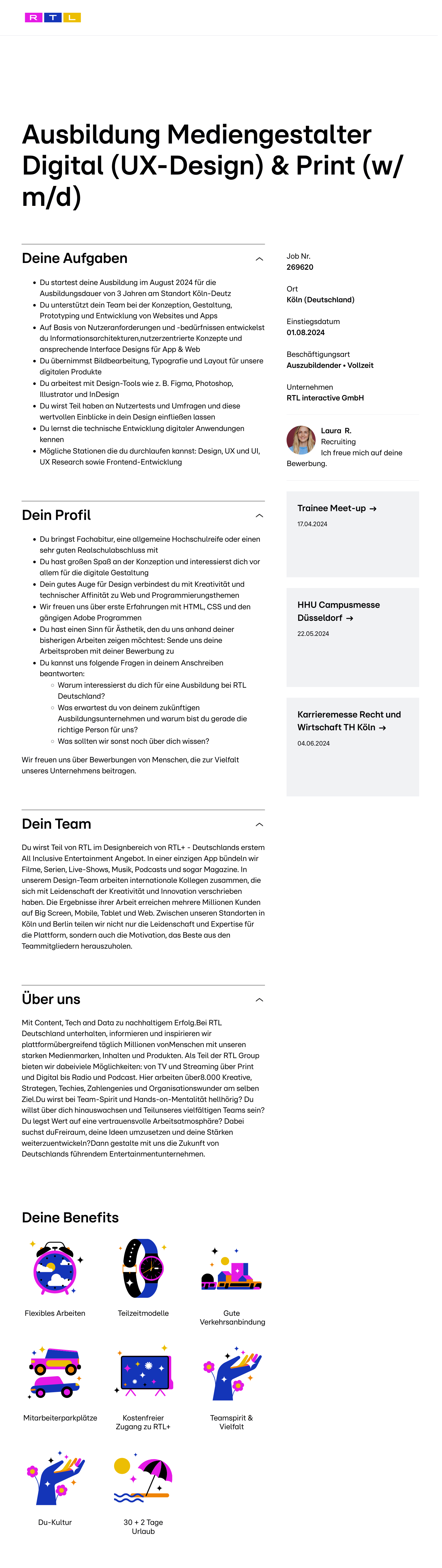 Ausbildung Mediengestalter Digital (UX-Design) & Print (w/m/d)
