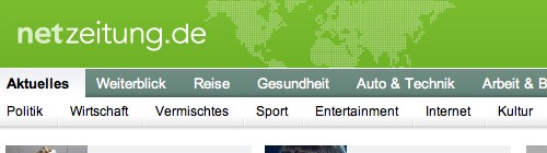 Screenshot: Netzeitung