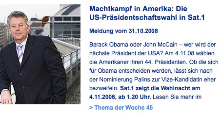 Obamas Vize Palin?