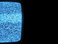 Fernseher mit Bildstörung