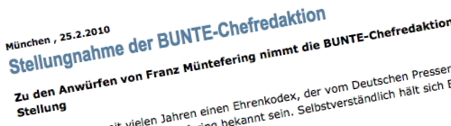 Bunte-Stellungnahme