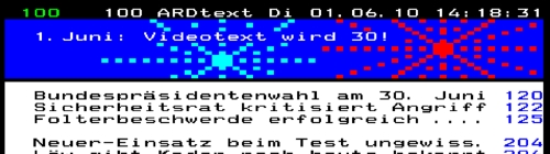 Heute so frisch wie vor 30 Jahren: Der Videotext