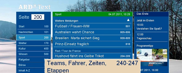 HbbTV ARD-Text