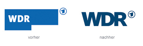 Vergleich der WDR-Logos