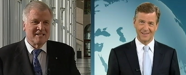 Horst Seehofer und Claus Kleber