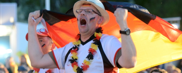 Fan am ZDF-Fußballstrand