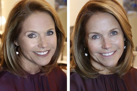 Katie Couric ohne Makeup