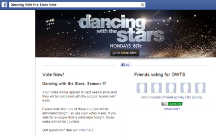 Dancing With The Stars Facebook Voting
