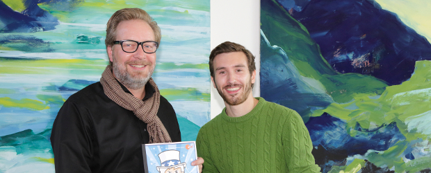 Oliver Fuchs mit Show-Up-Gewinner Raphael Selter