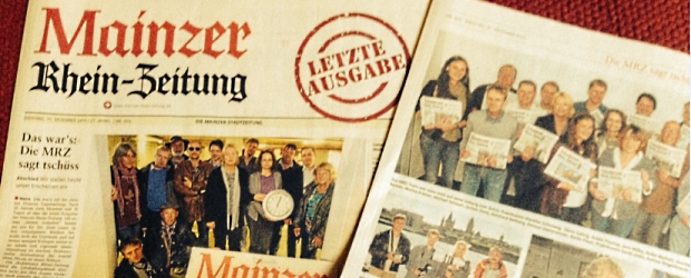 Letzte Ausgabe der Mainzer Rhein-Zeitung