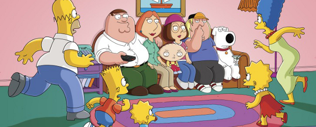 Simpsons Family Guy