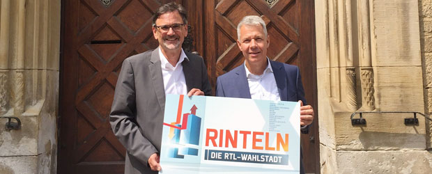 Peter Kloeppel in der RTL-Wahlstadt Rinteln
