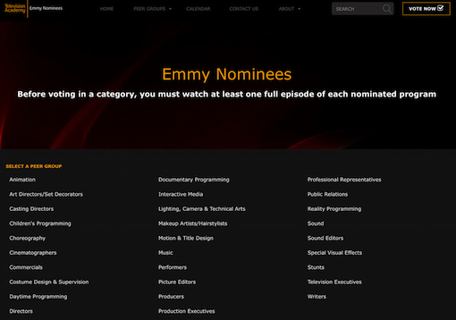 Emmy Voting