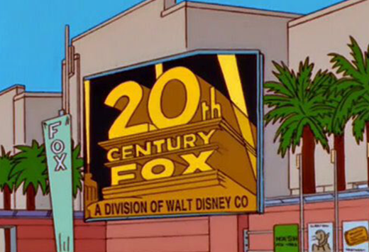 Simpsons Disney Fox