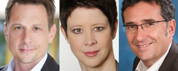 Timm Kröger, Sandra Theiß und Jörg-Hendrik Brase