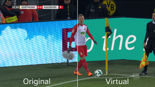 Virtuelle Bandenwerbung in der Bundesliga