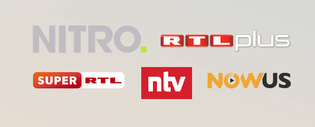 Nitro, RTLplus, Super RTL, n-tv, Now US