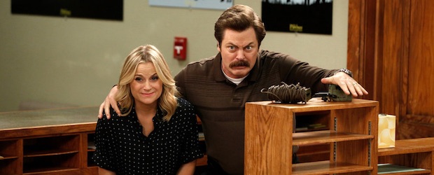 "Parks and Recreation": Leslie Knope (Amy Poehler) und Ron Swanson (Nick Offerman)