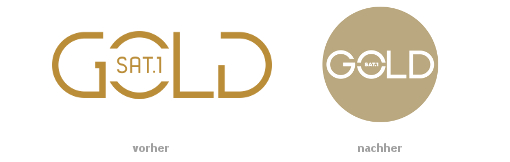 Sat.1 Gold Logovergleich