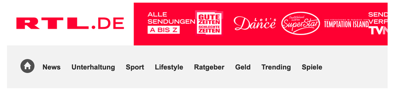 Header RTL.de