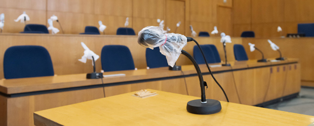 Gerichtssaal Lübcke-Prozess