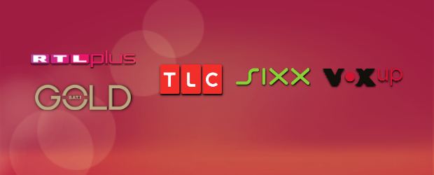 RTLplus, Sat.1 Gold, TLC, Sixx, Vox UP
