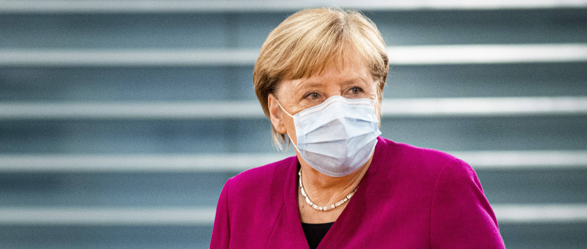 Merkel mit Maske