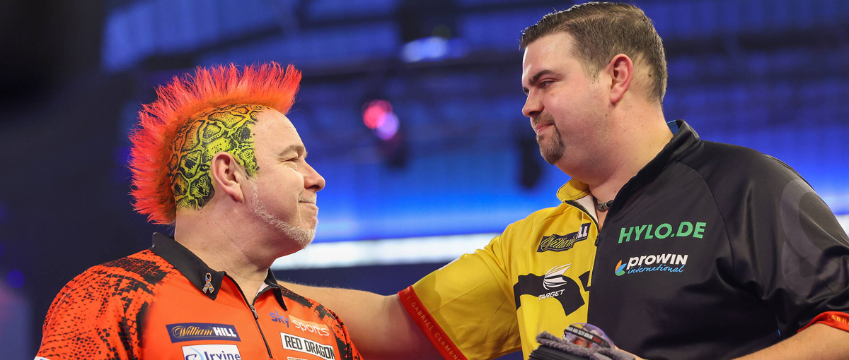 Peter Wright und Gabriel Clemens 