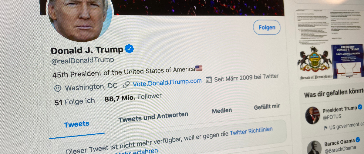 Donald Trump bei Twitter