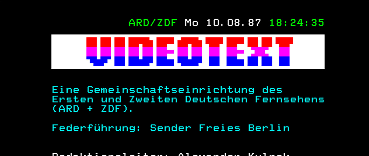 Videotext 1987