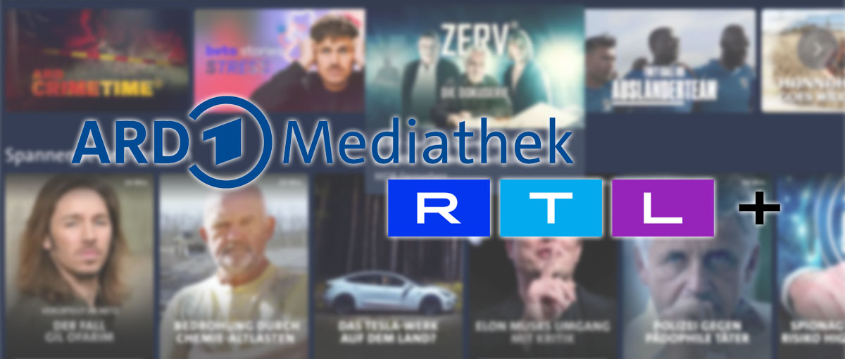 ARD Mediathek und RTL+