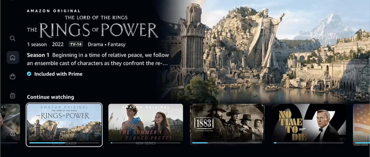 Prime Video Interface