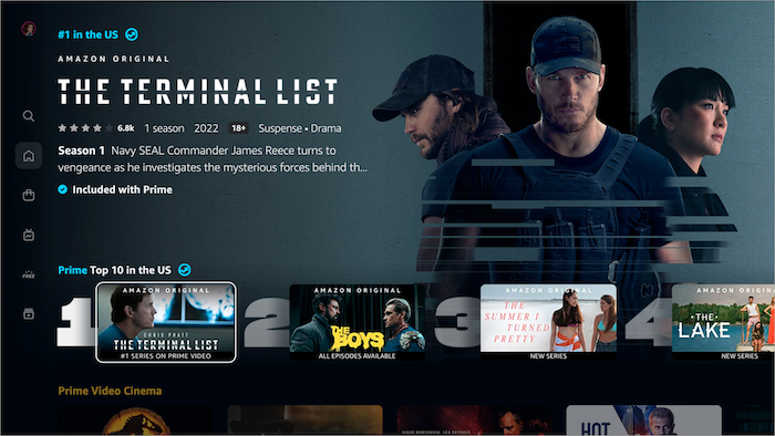 Prime Video Interface